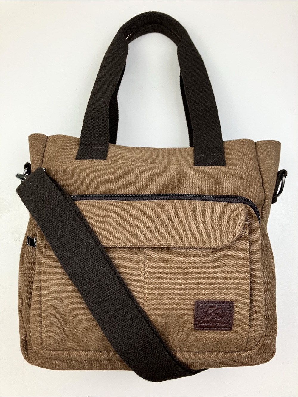 K2 Classic Fashion Canvas Tote Crossbody Bag Utility Travel Shoulder Bag